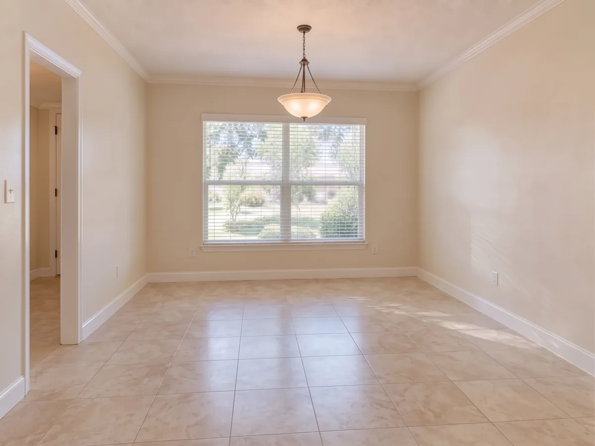 AI furniture removal concept for the same dining room