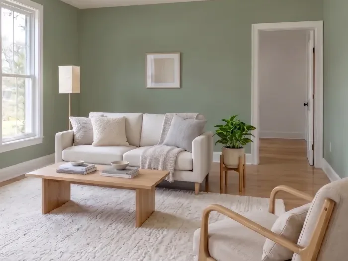 Paint color visualizer example — enlarged detail from the same result